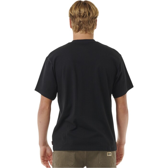 2024 Rip Curl Mnner Search Embriodery Tee 0JCMTE - Black